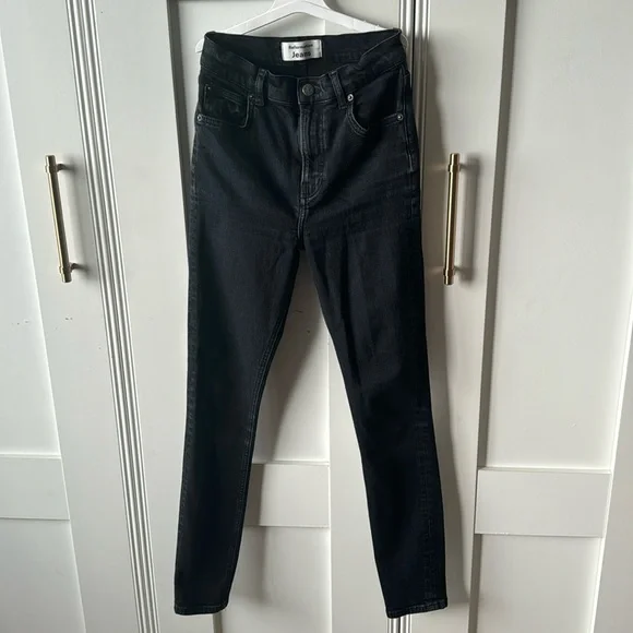 Reformation high waisted black skinny jeans - Picture 4 of 10
